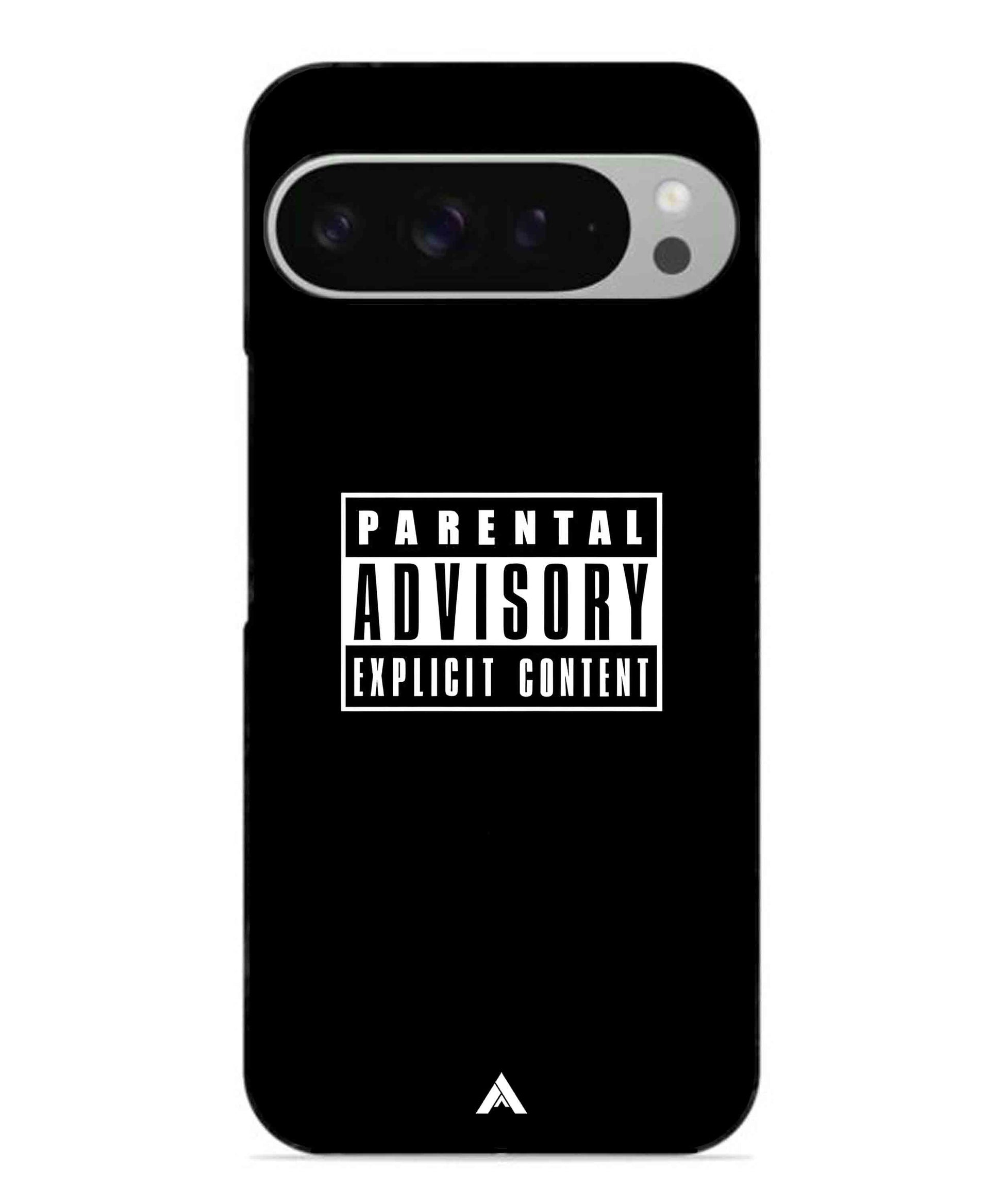 Parental Advisory Metal Back Cover Phone Case for Pixel 9 Pro XL