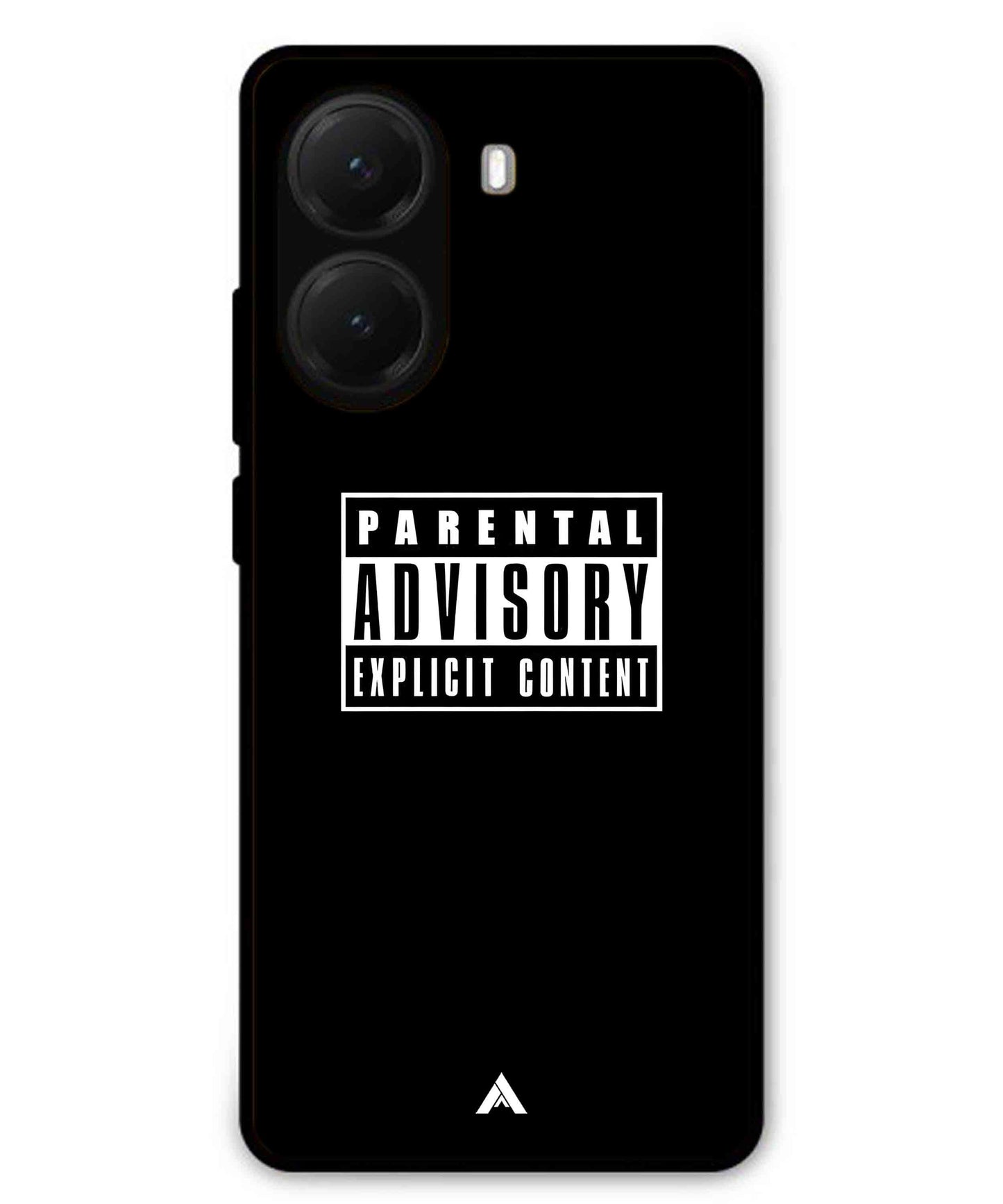 Parental Advisory Metal Back Cover Phone Case for Poco X7 Pro