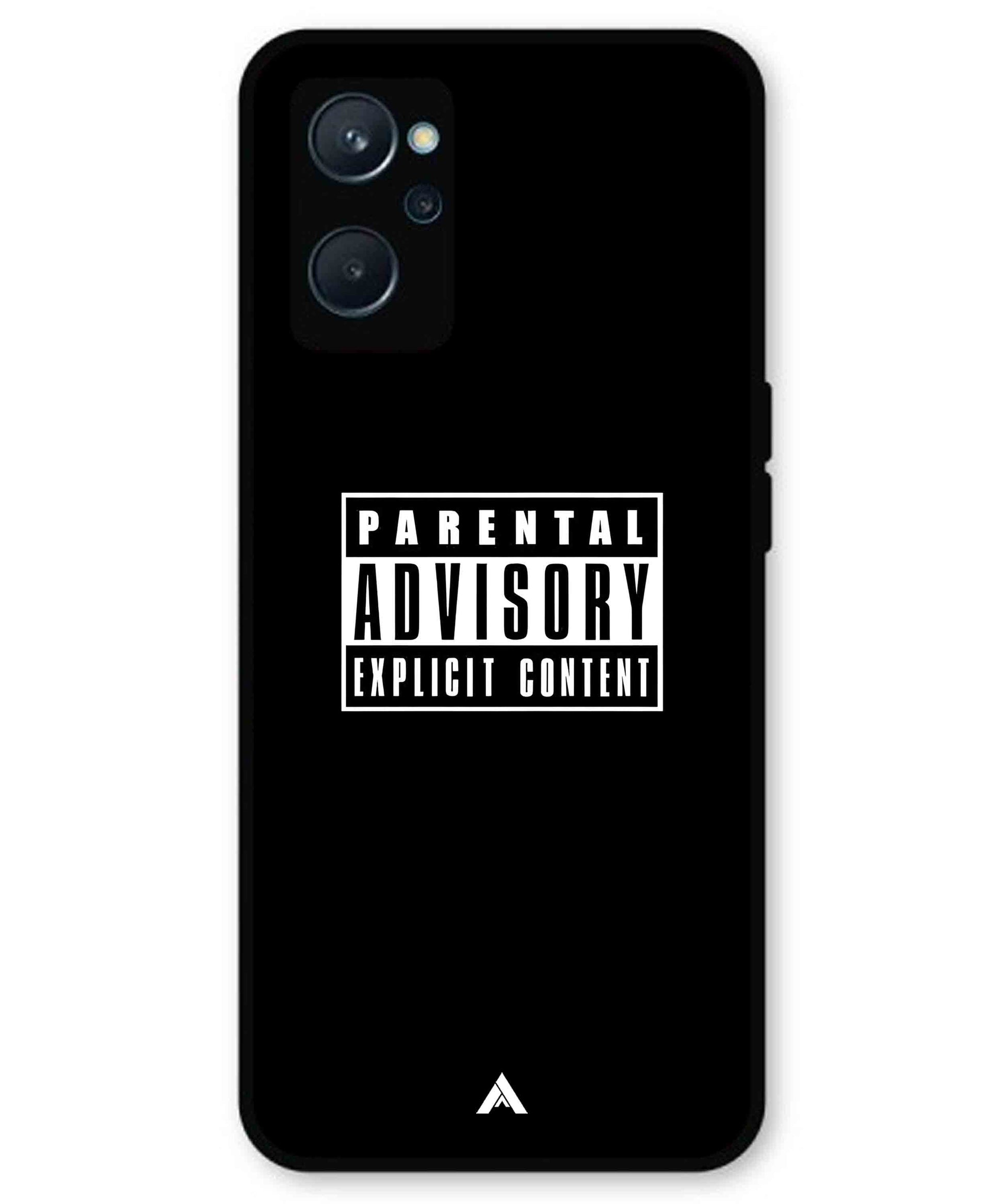 Parental Advisory Metal Back Cover Phone Case for Realme 10