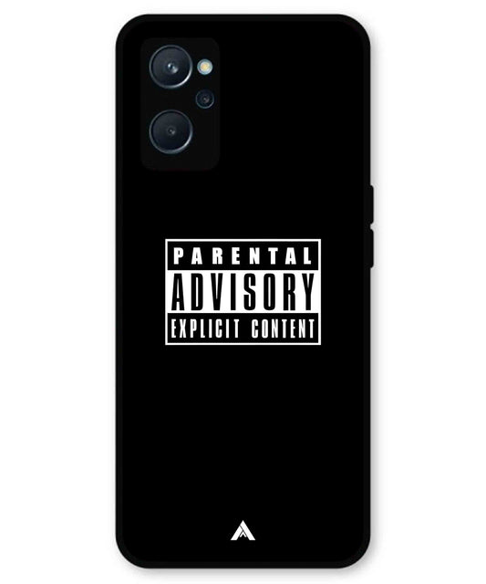 Parental Advisory Metal Back Cover Phone Case for Realme 10