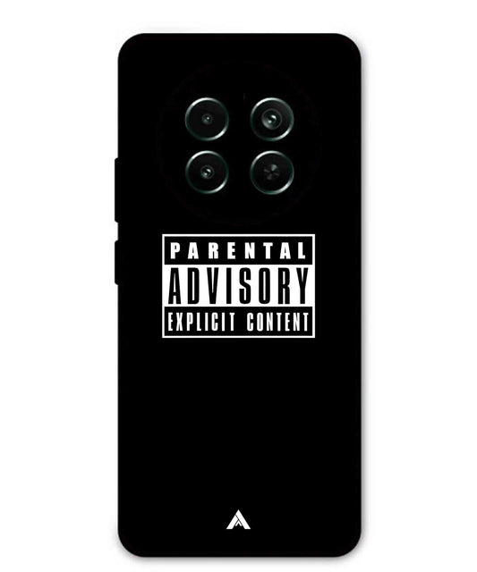 Parental Advisory Metal Back Cover Phone Case for Realme 12 5G