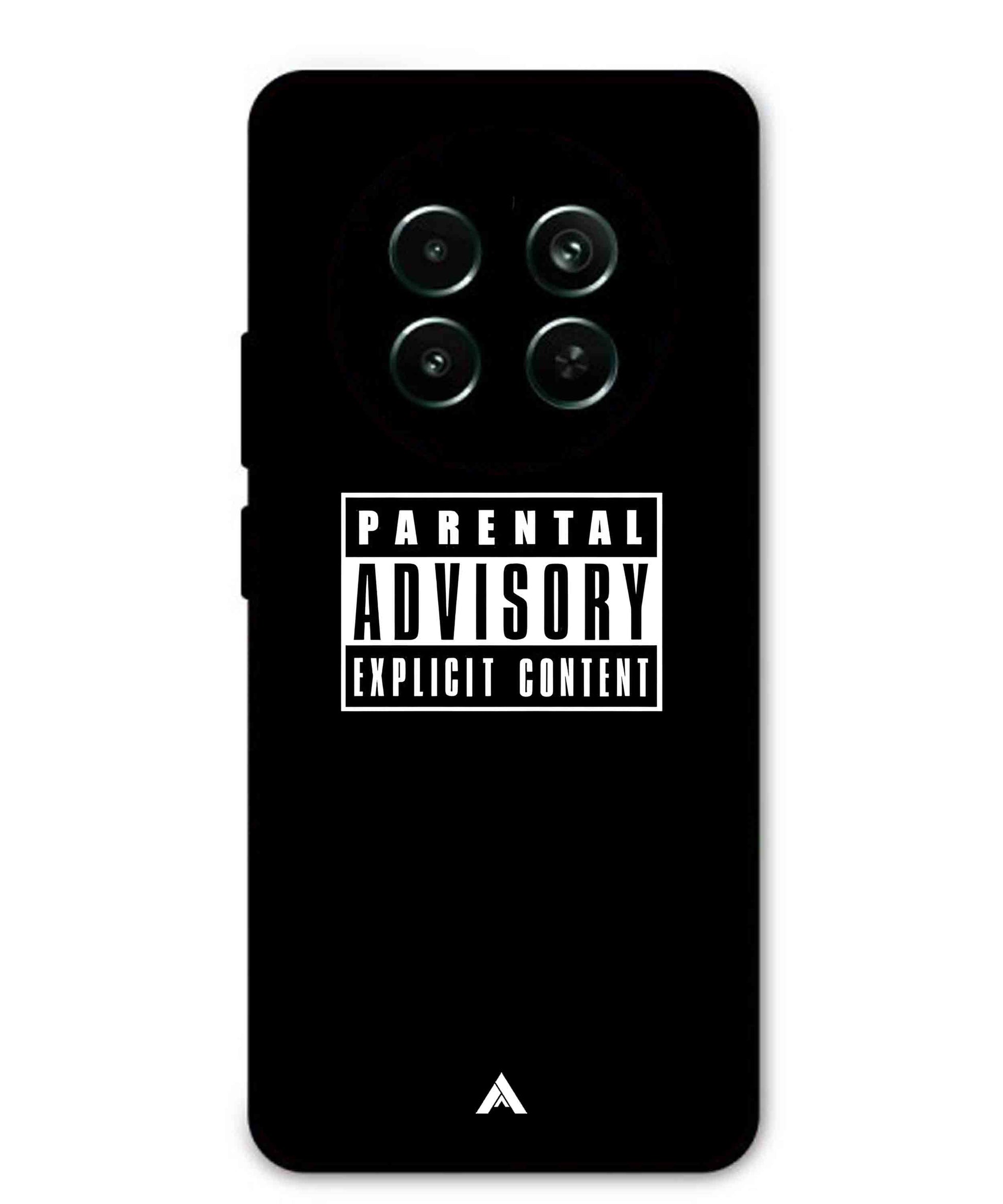 Parental Advisory Metal Back Cover Phone Case for Realme 12x