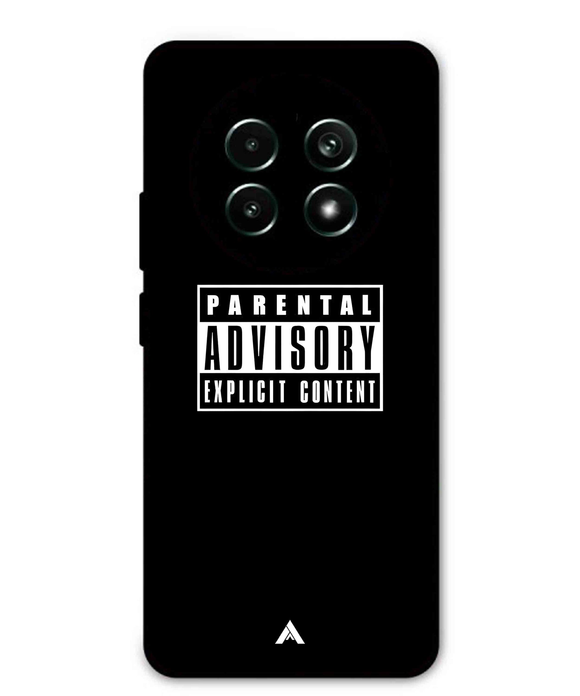 Parental Advisory Metal Back Cover Phone Case for Realme 13