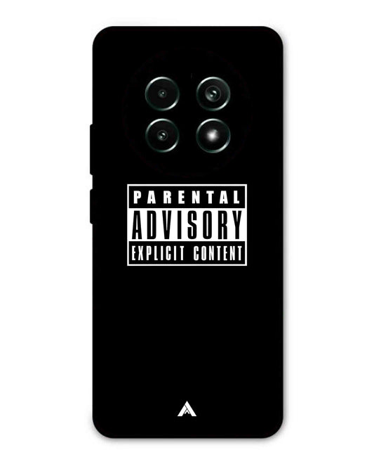 Parental Advisory Metal Back Cover Phone Case for Realme 13