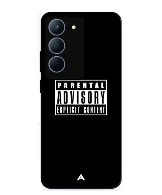 Parental Advisory Metal Back Cover Phone Case for Realme 14X