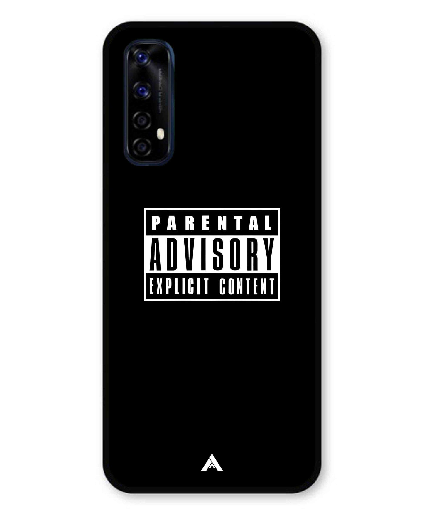 Parental Advisory Metal Back Cover Phone Case for Realme 7