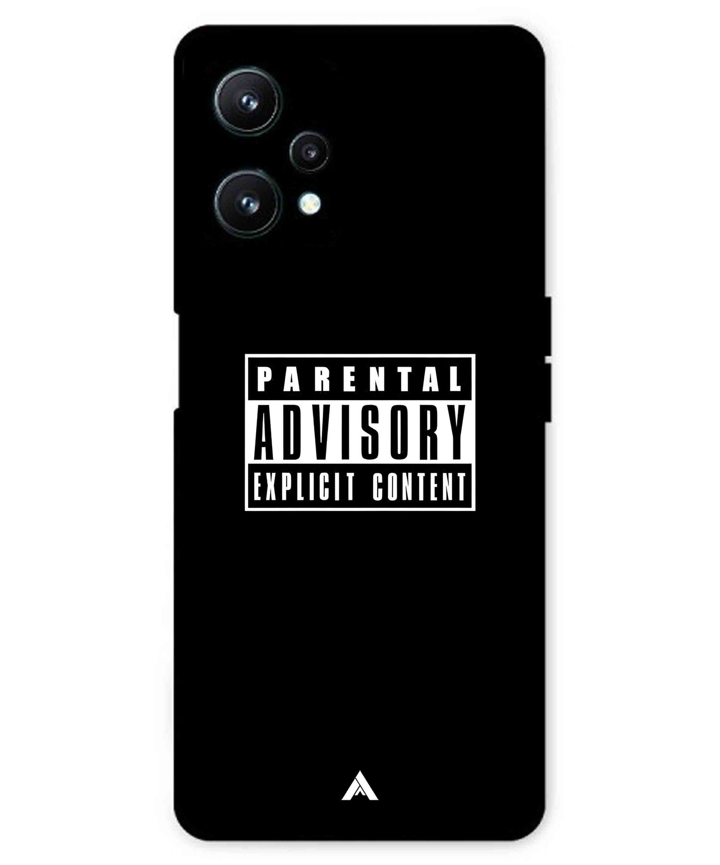 Parental Advisory Metal Back Cover Phone Case for Realme 9 SE