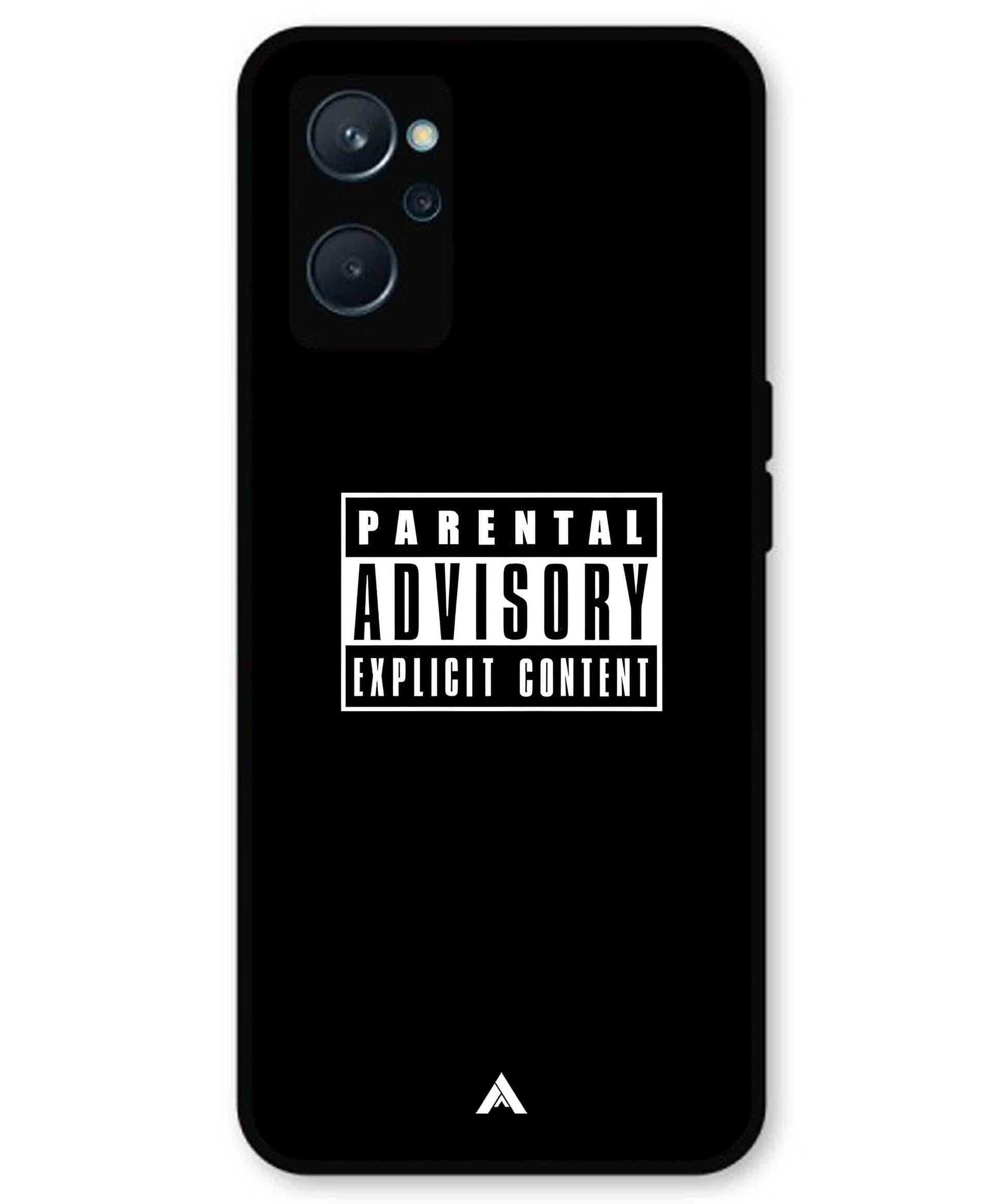 Parental Advisory Metal Back Cover Phone Case for Realme 9i