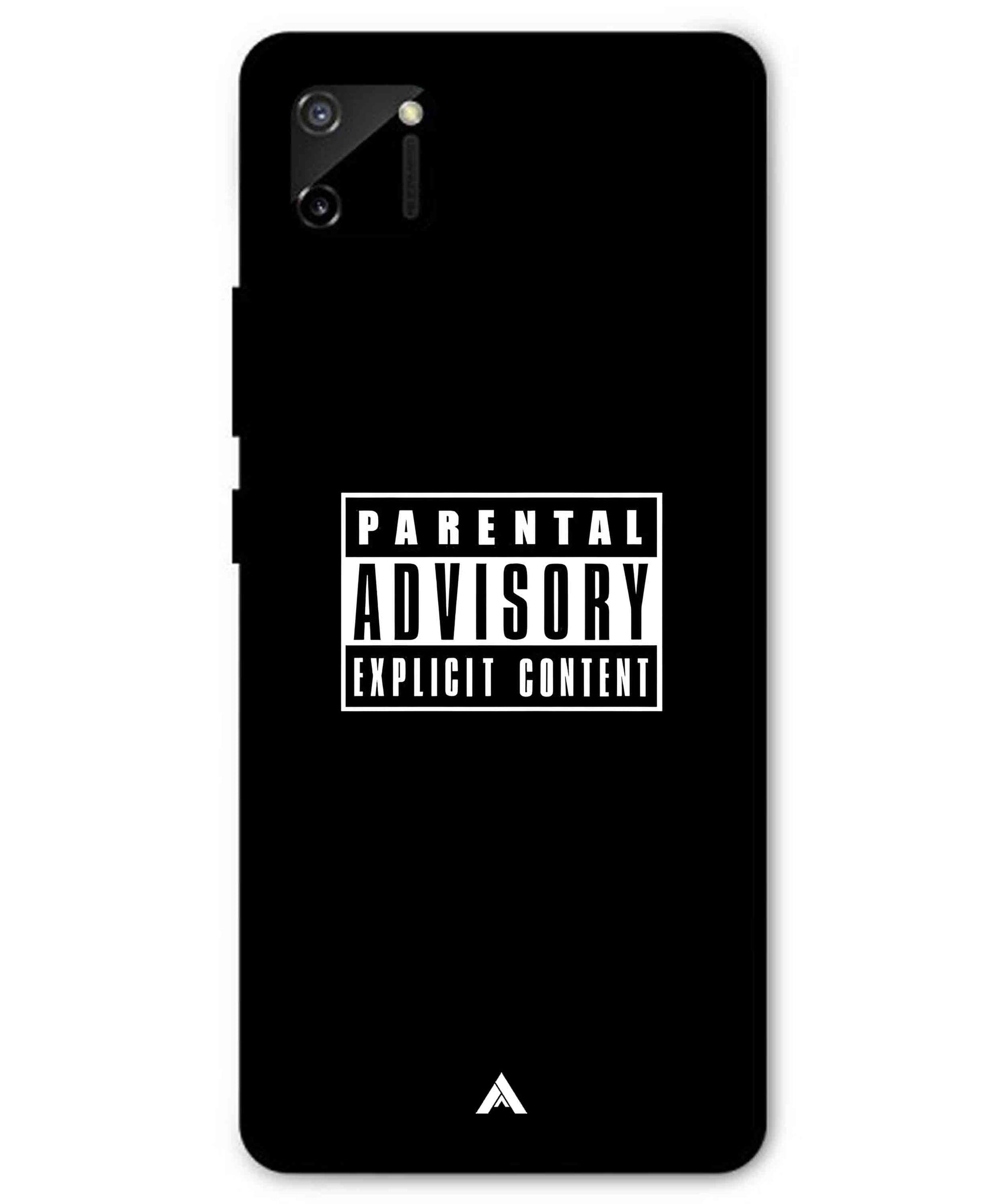 Parental Advisory Metal Back Cover Phone Case for Realme C11