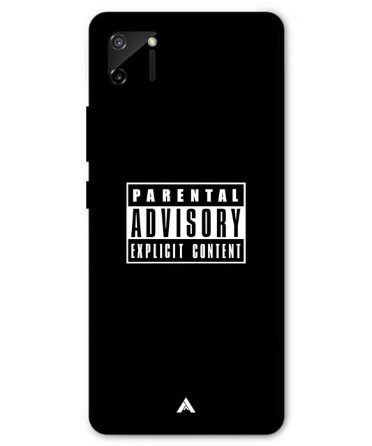 Parental Advisory Metal Back Cover Phone Case for Realme C11