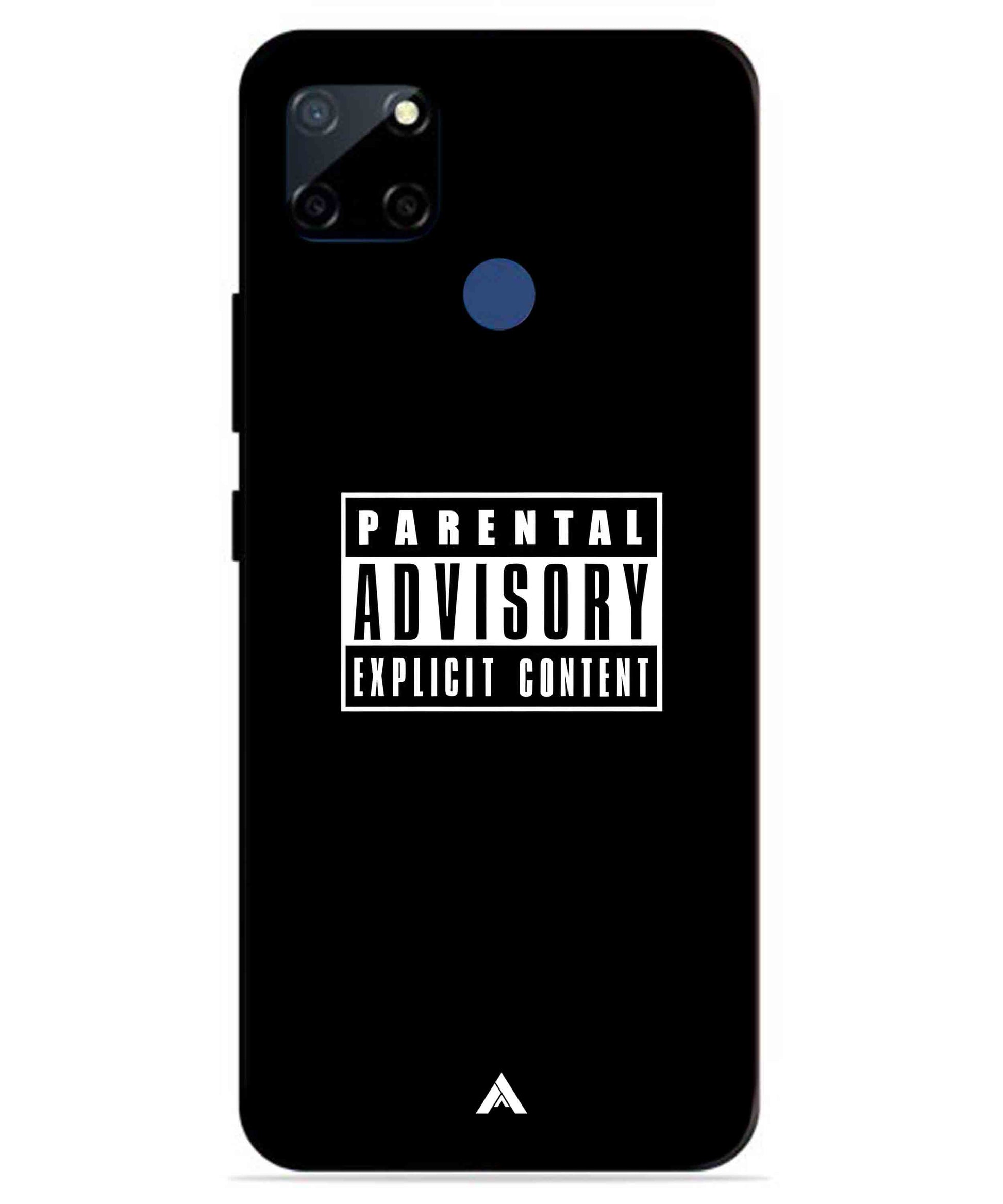 Parental Advisory Metal Back Cover Phone Case for Realme C23