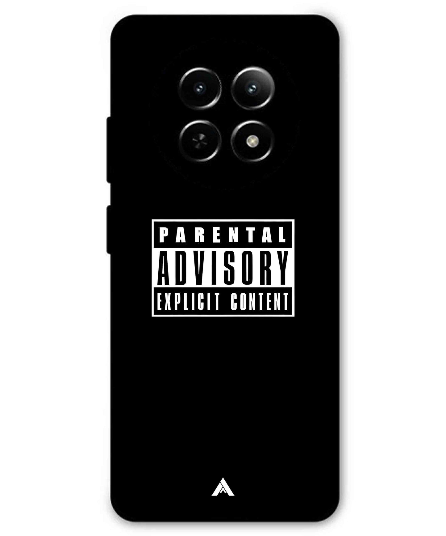 Parental Advisory Metal Back Cover Phone Case for Realme C65