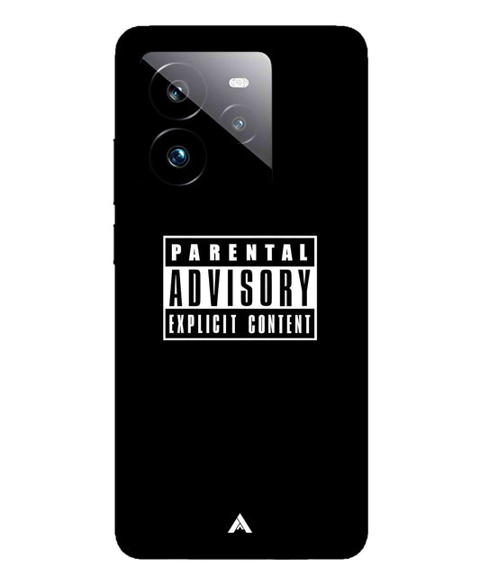 Parental Advisory Metal Back Cover Phone Case for Realme GT 7 Pro