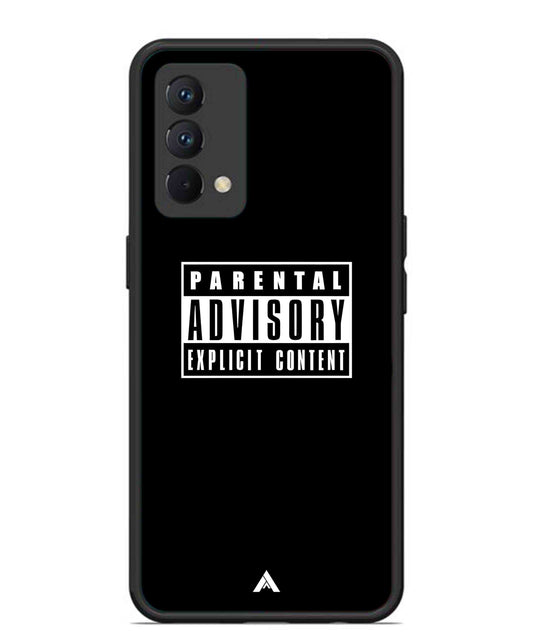 Parental Advisory Metal Back Cover Phone Case for Realme GT Master Edition