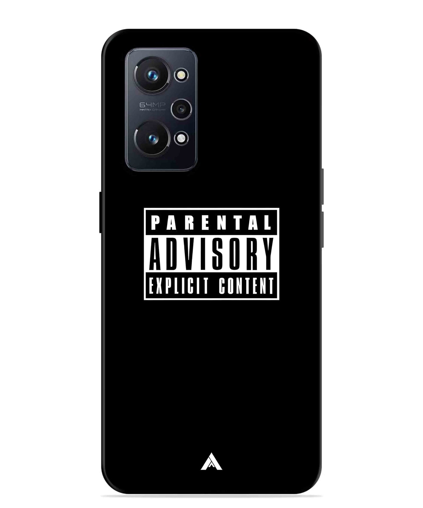 Parental Advisory Metal Back Cover Phone Case for Realme GT Neo 2