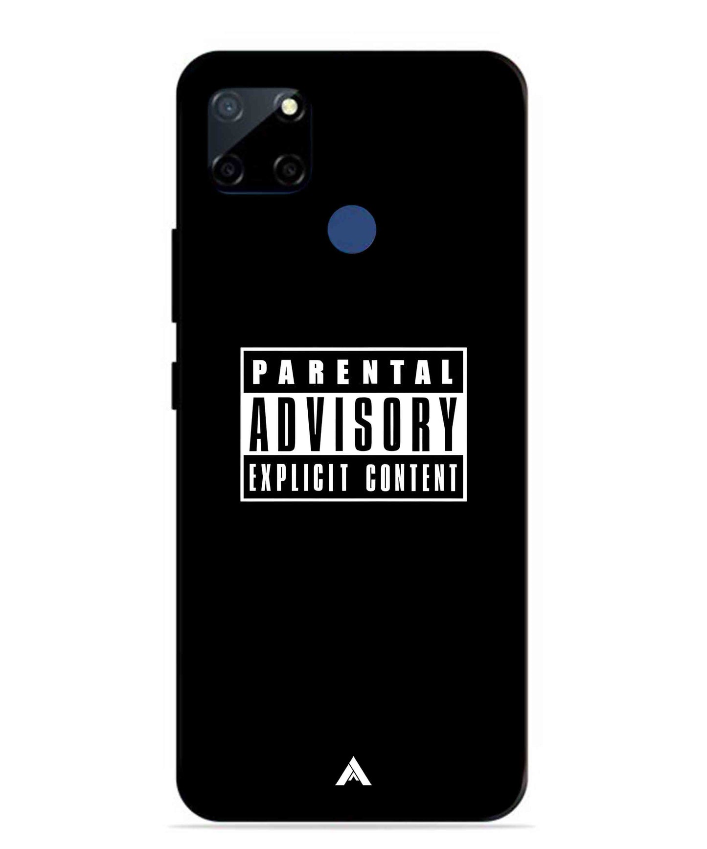 Parental Advisory Metal Back Cover Phone Case for Realme Narzo 20