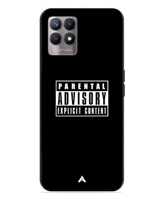 Parental Advisory Metal Back Cover Phone Case for Realme Narzo 50