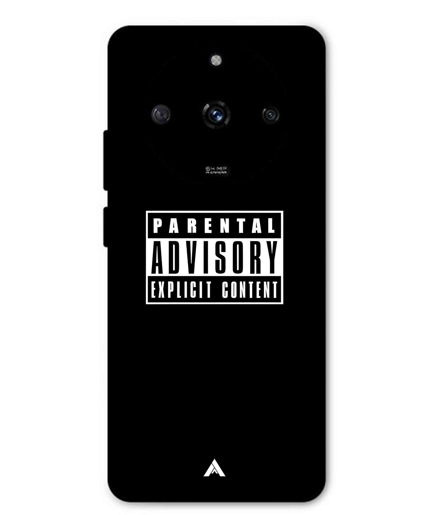 Parental Advisory Metal Back Cover Phone Case for Realme Narzo 60