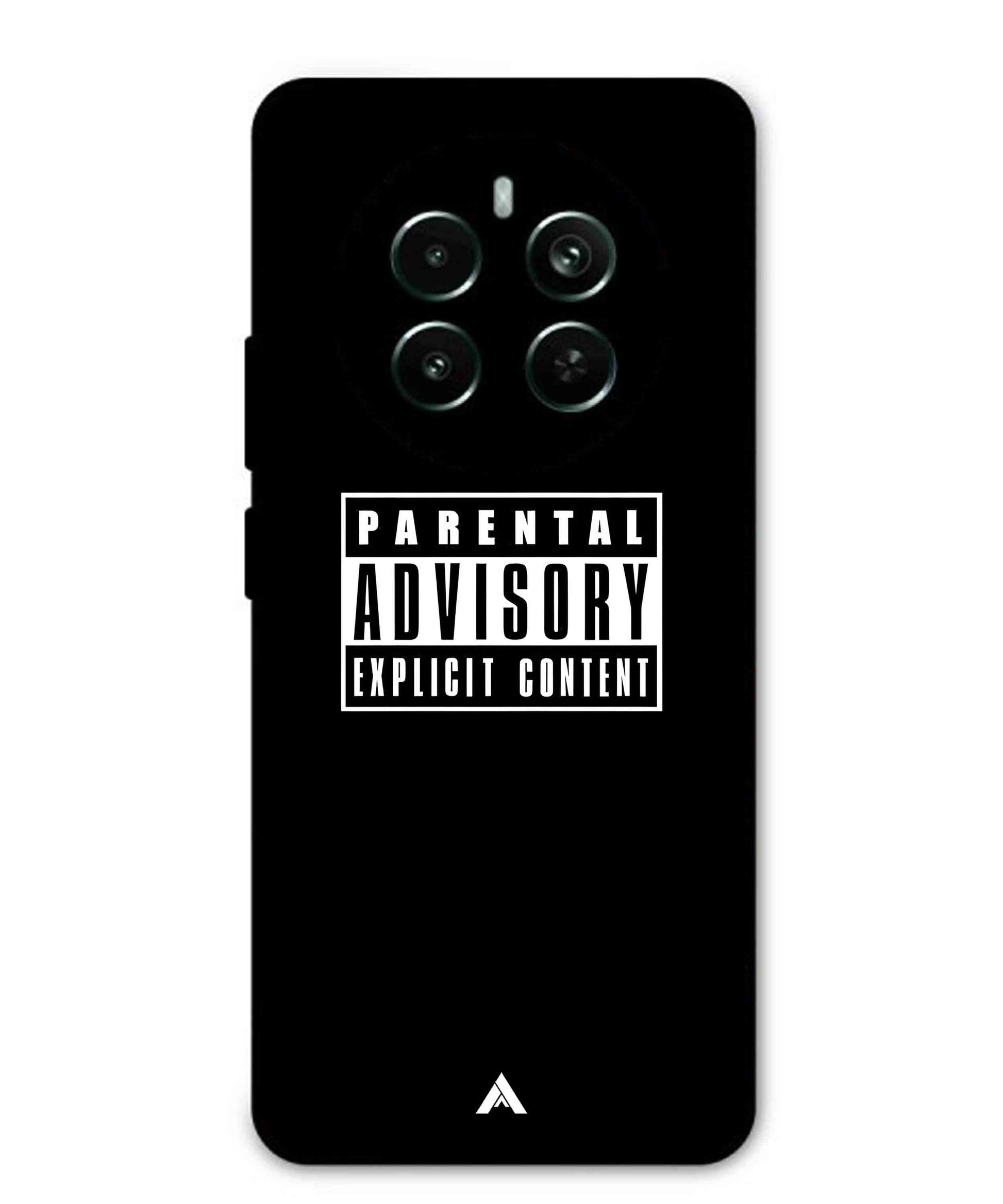 Parental Advisory Metal Back Cover Phone Case for Realme Narzo 70 Pro