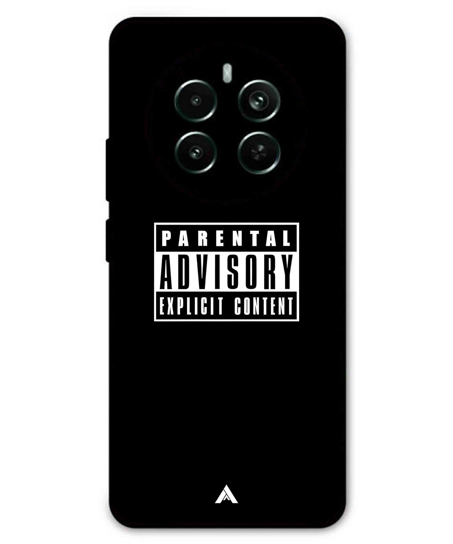 Parental Advisory Metal Back Cover Phone Case for Realme P1