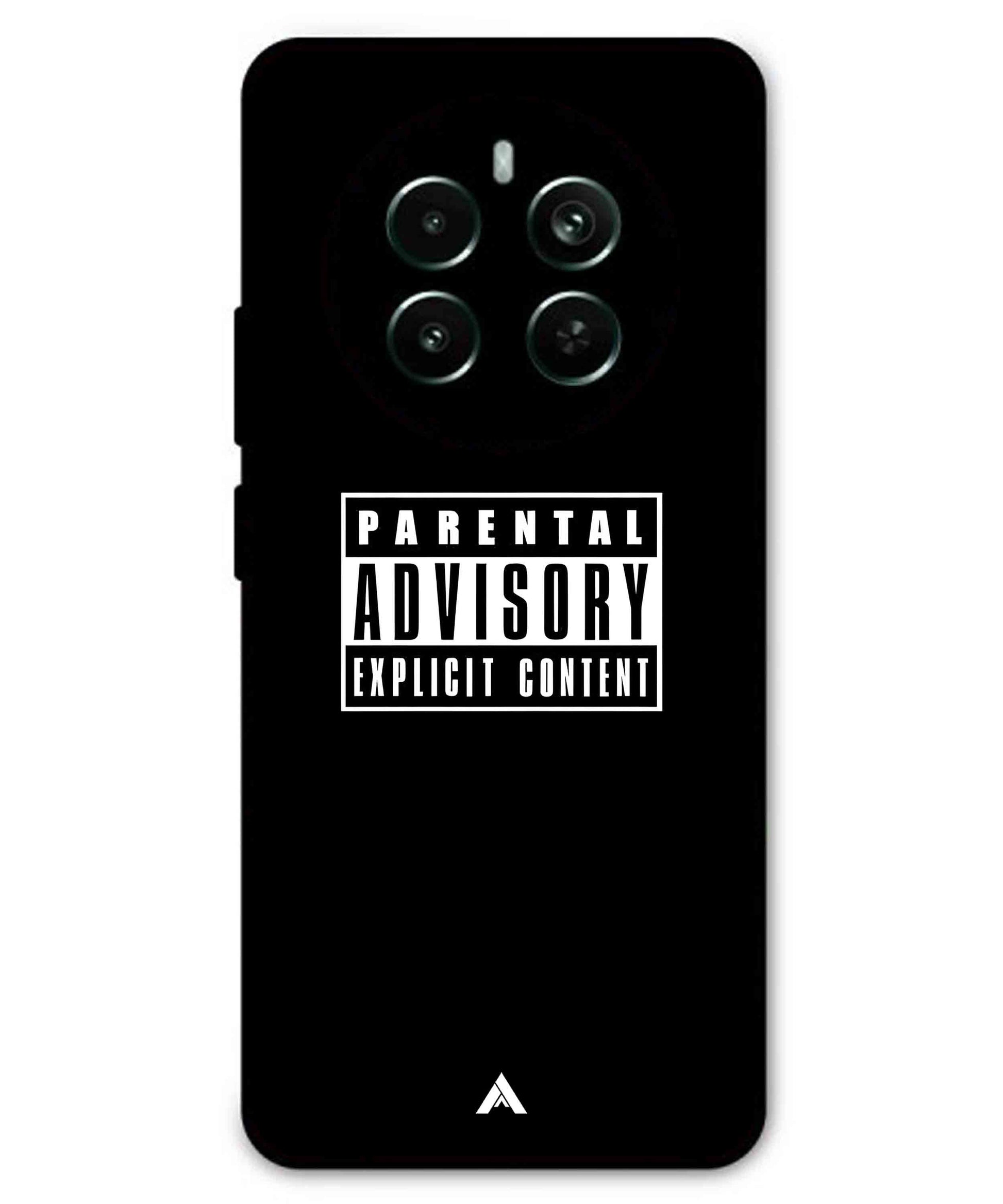 Parental Advisory Metal Back Cover Phone Case for Realme P1