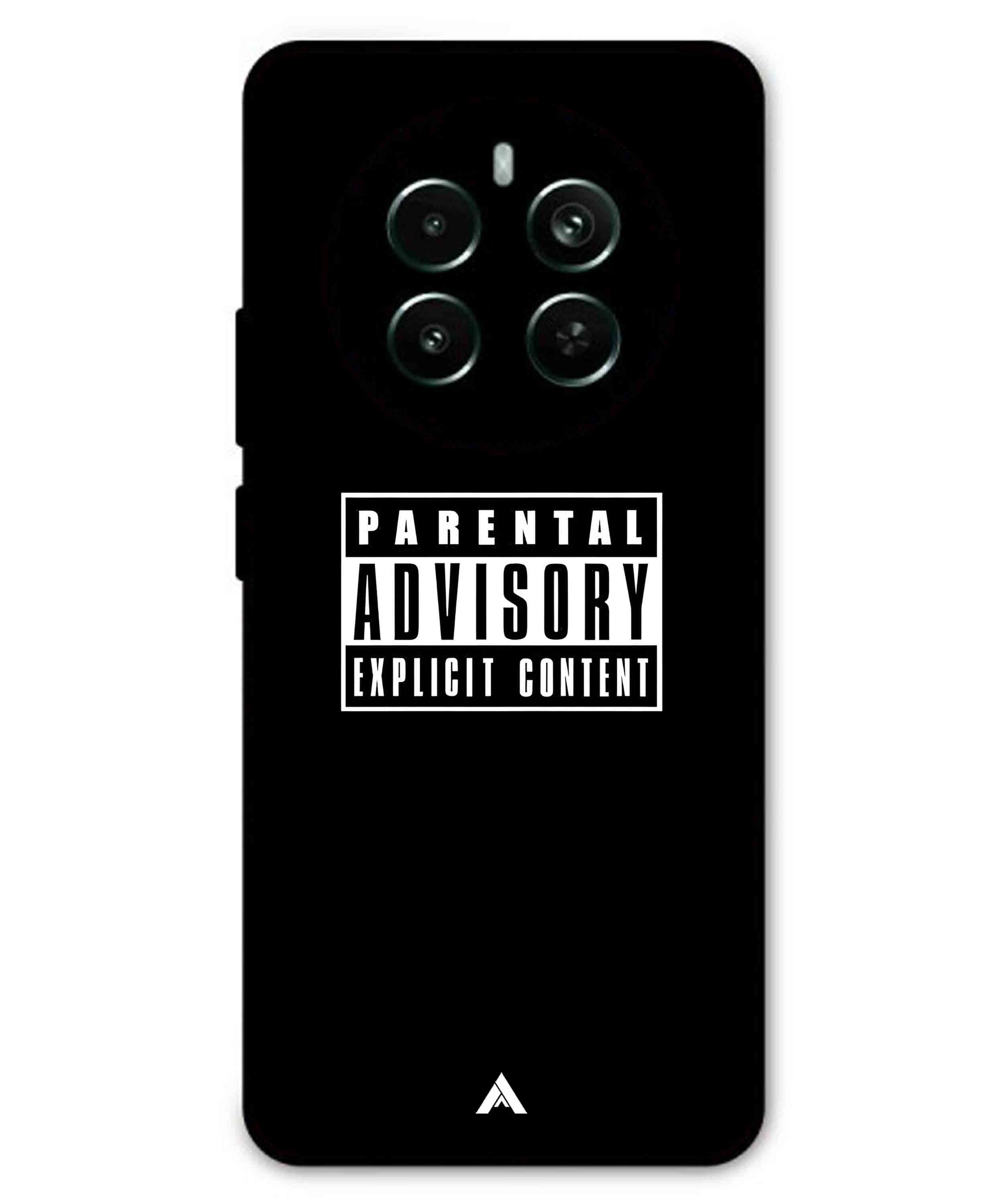 Parental Advisory Metal Back Cover Phone Case for Realme P1 Pro