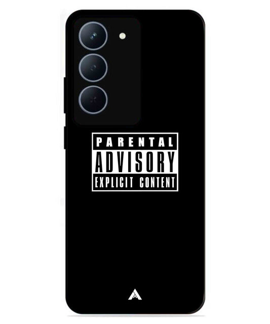 Parental Advisory Metal Back Cover Phone Case for Realme P3X