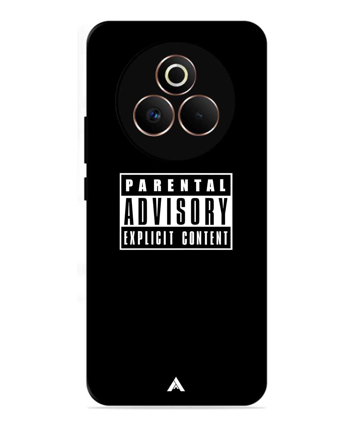 Parental Advisory Metal Back Cover Phone Case for Realme P3 Pro