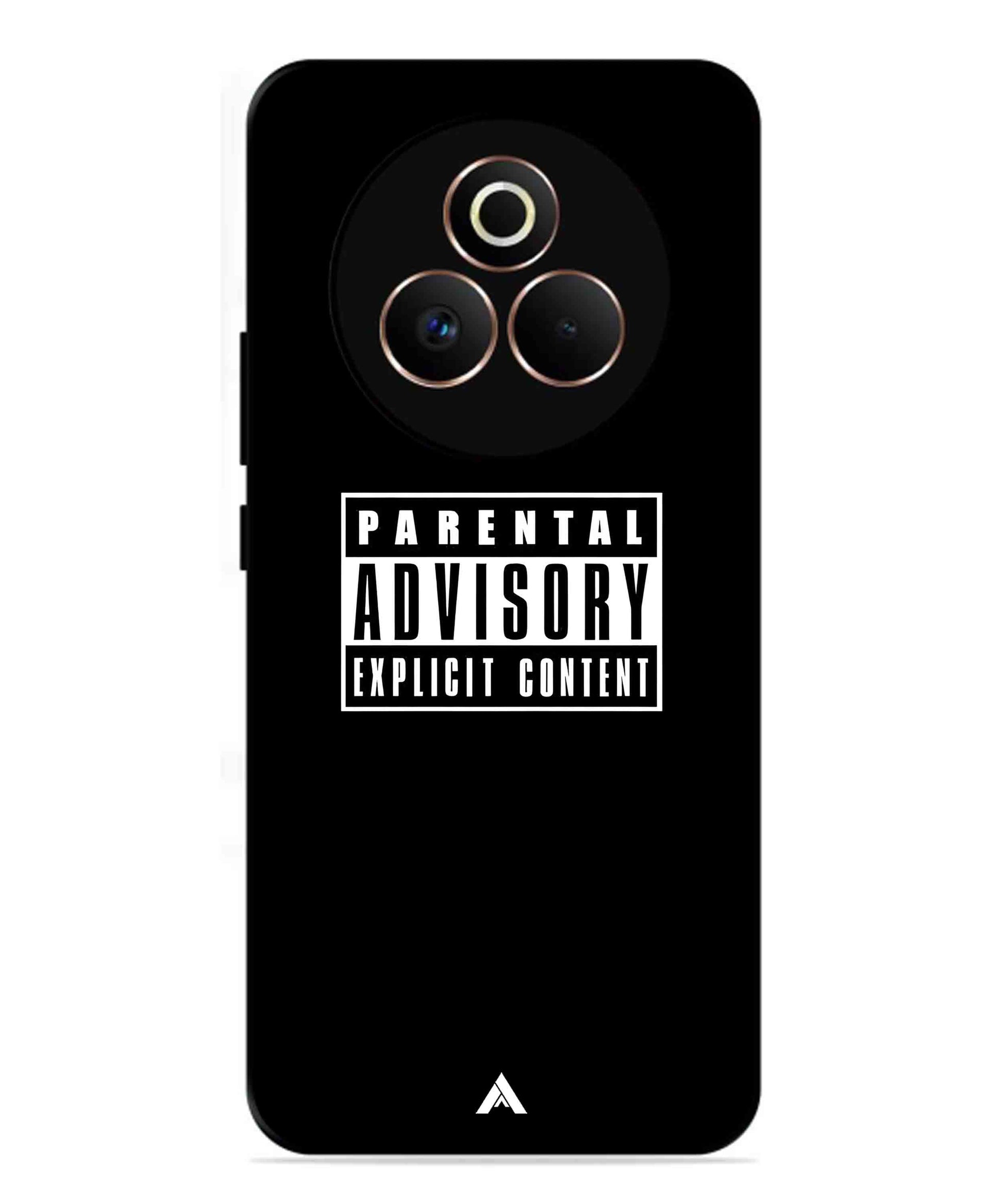 Parental Advisory Metal Back Cover Phone Case for Realme P3 Pro