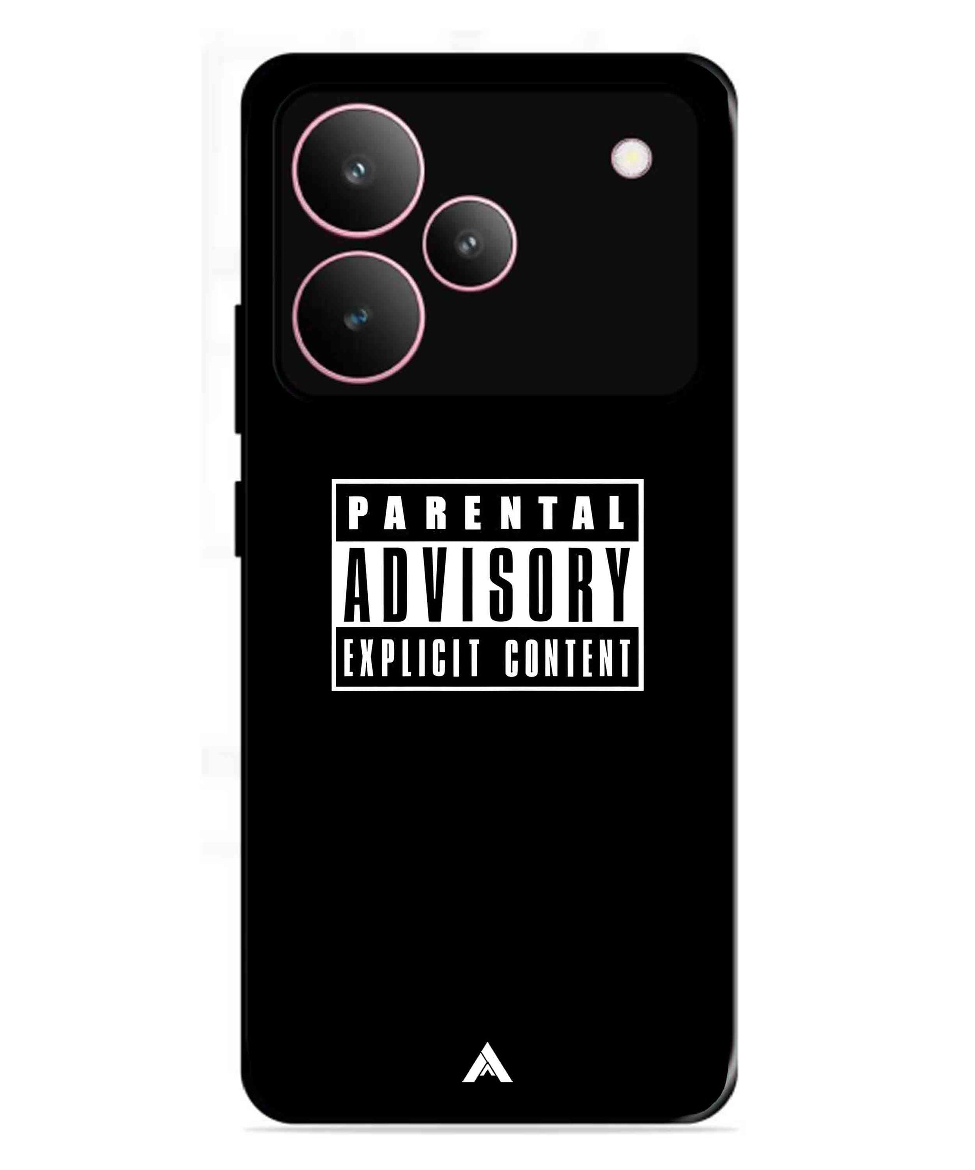 Parental Advisory Metal Back Cover Phone Case for Realme P4