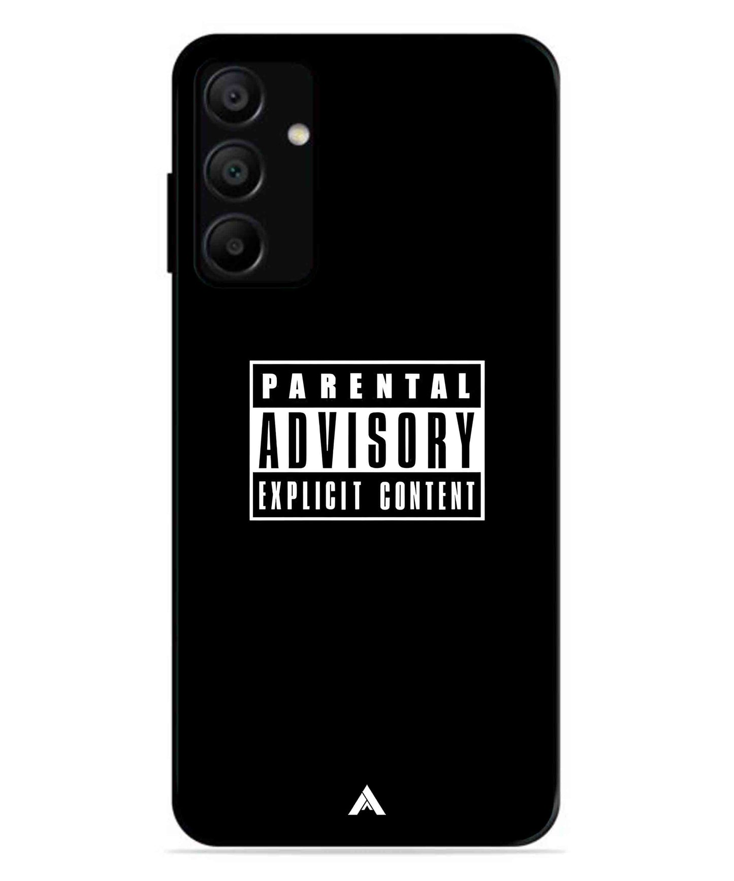 Parental Advisory Metal Back Cover Phone Case for Samsung Galaxy A15 5G