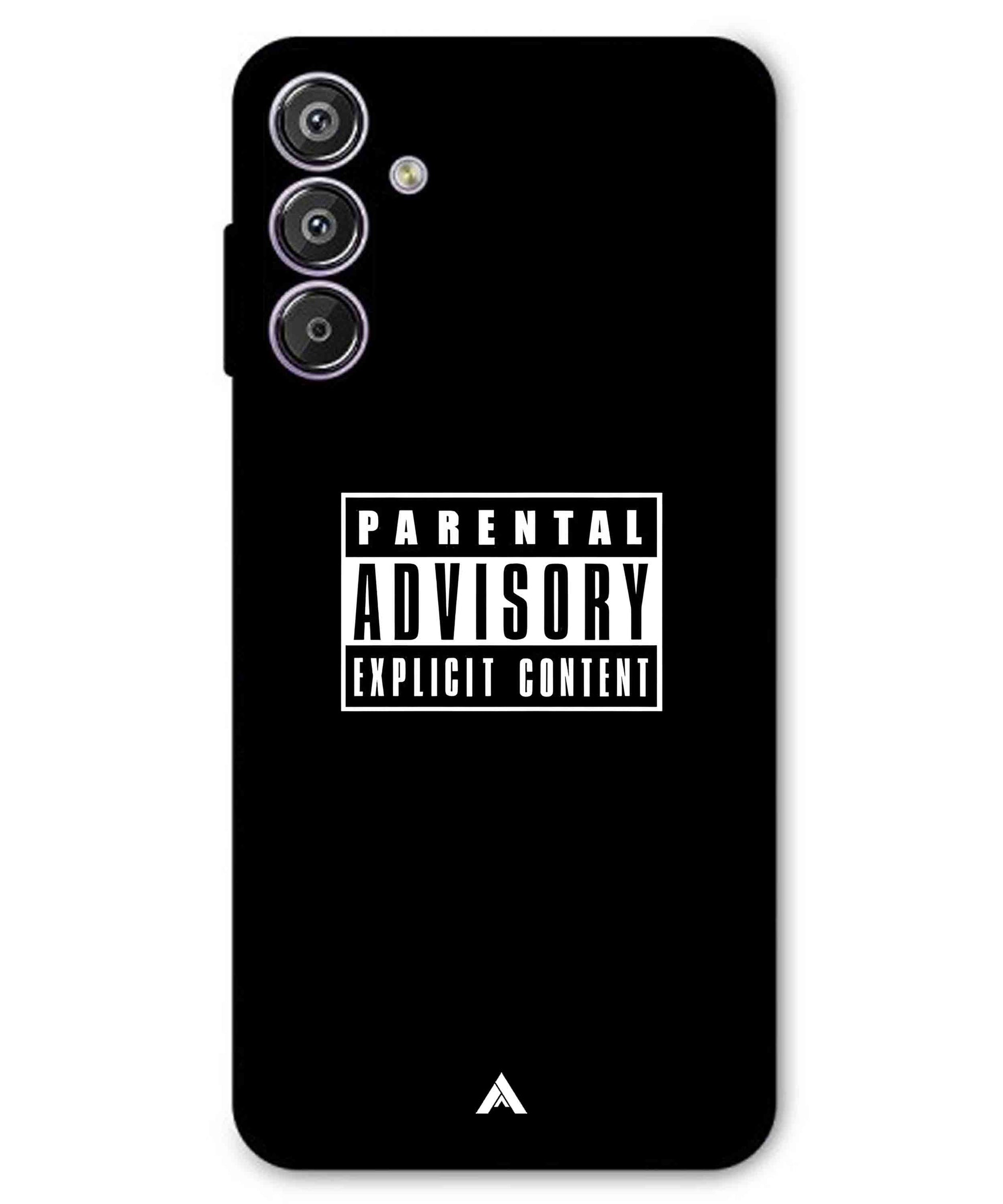 Parental Advisory Metal Back Cover Phone Case for Samsung Galaxy A16