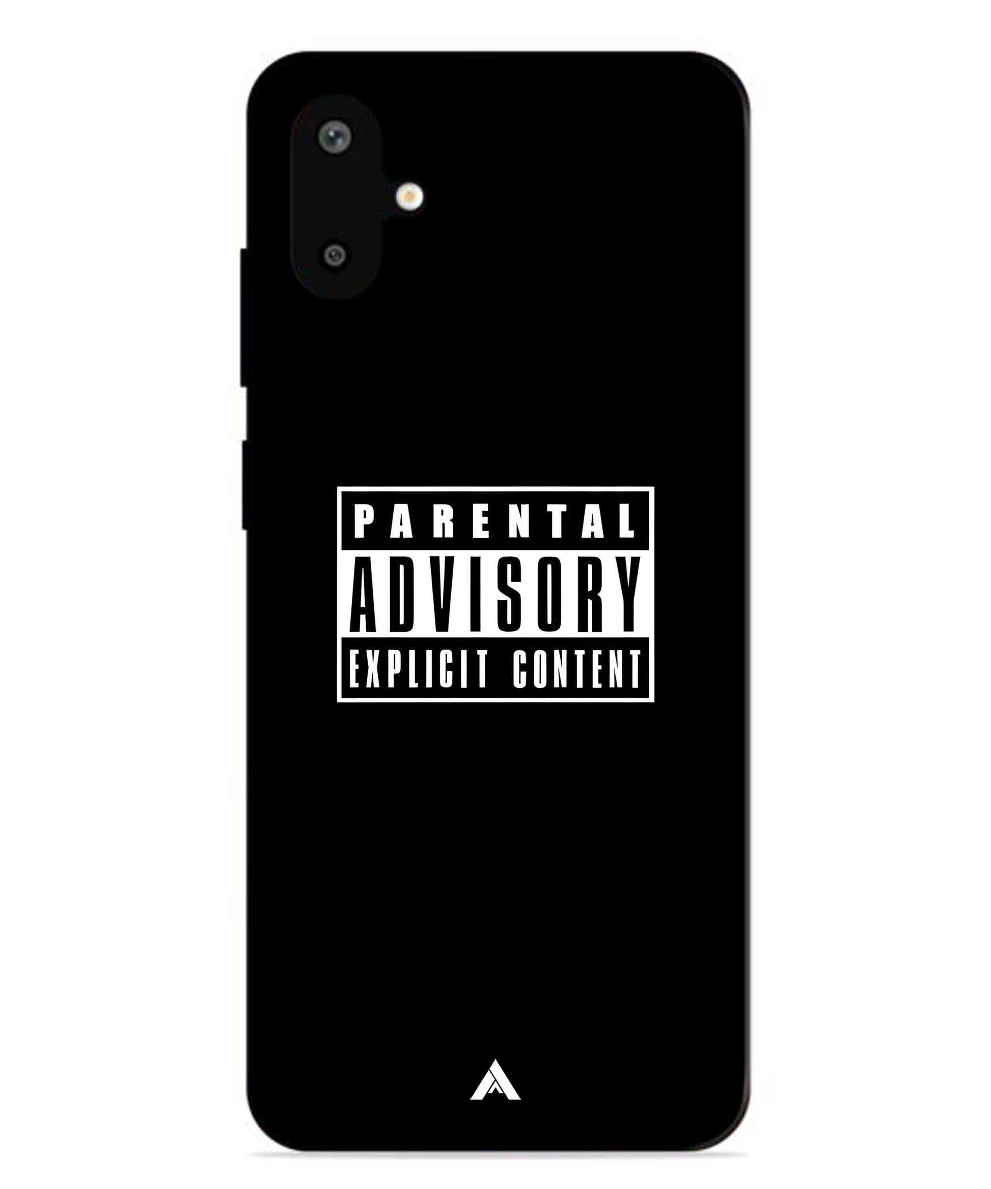 Parental Advisory Metal Back Cover Phone Case for Samsung Galaxy F06