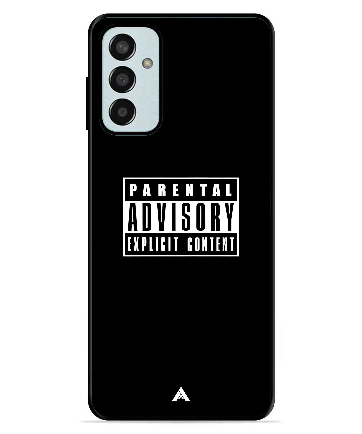 Parental Advisory Metal Back Cover Phone Case for Samsung Galaxy F13 4G