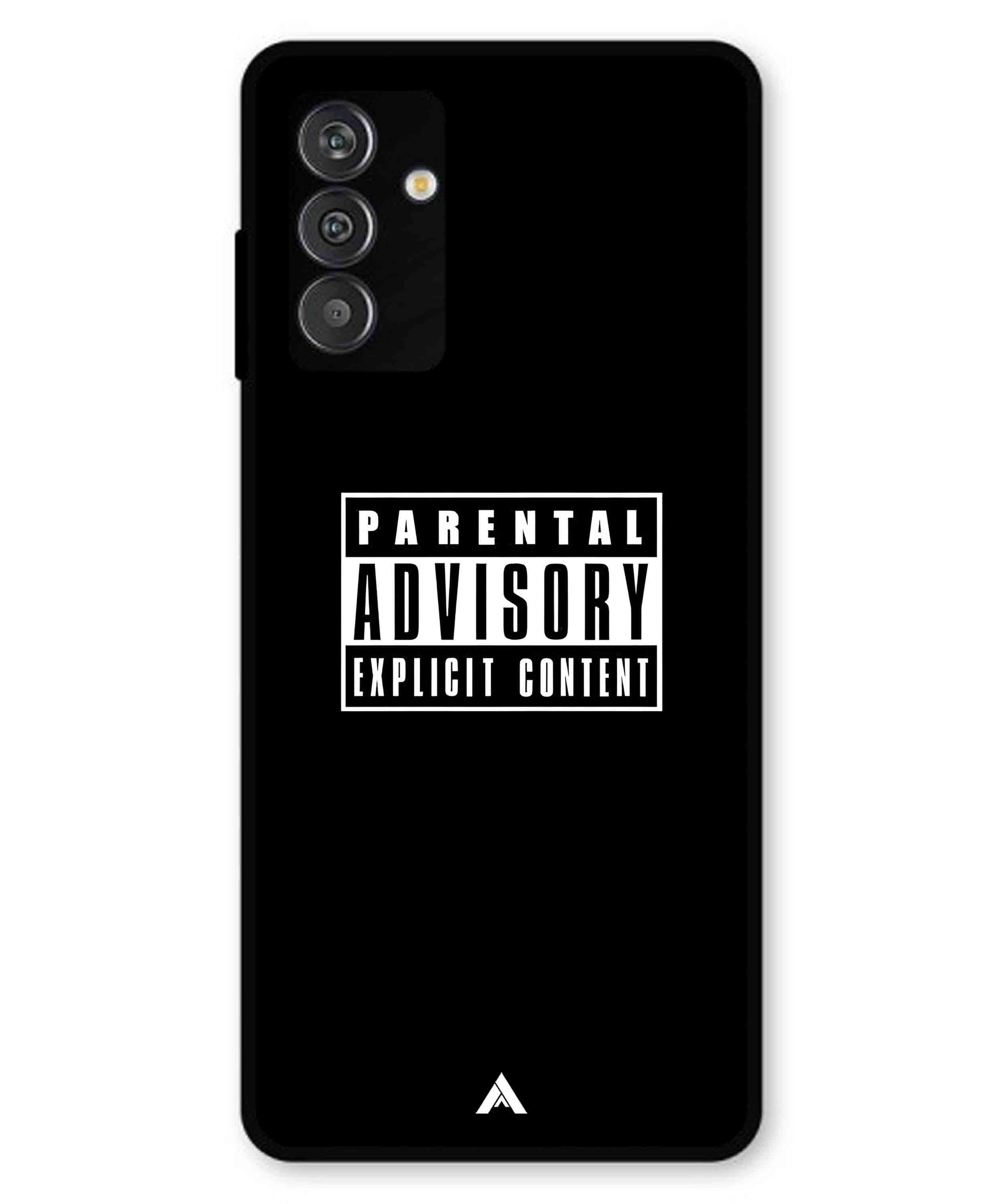Parental Advisory Metal Back Cover Phone Case for Samsung Galaxy F14
