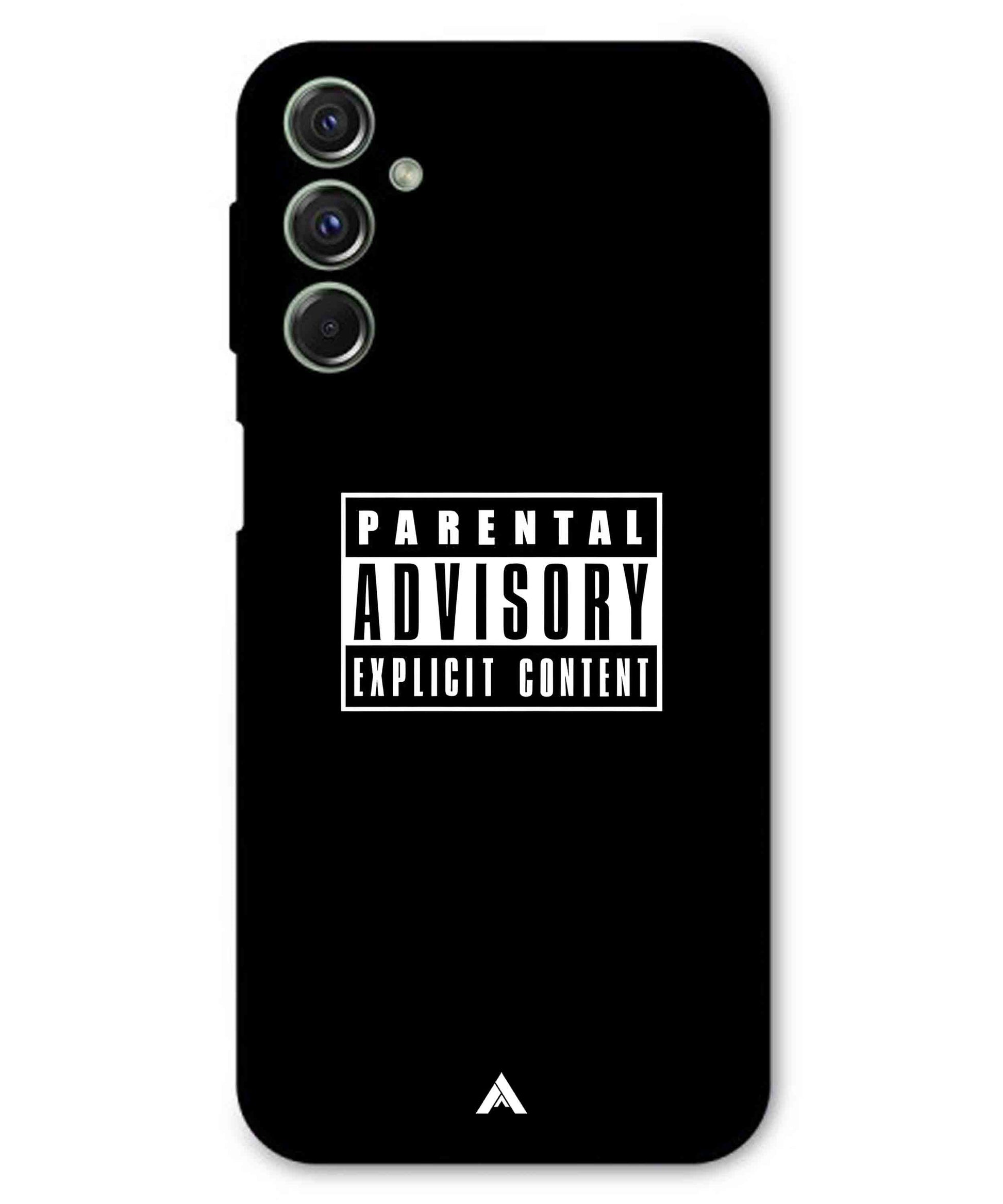 Parental Advisory Metal Back Cover Phone Case for Samsung Galaxy F34