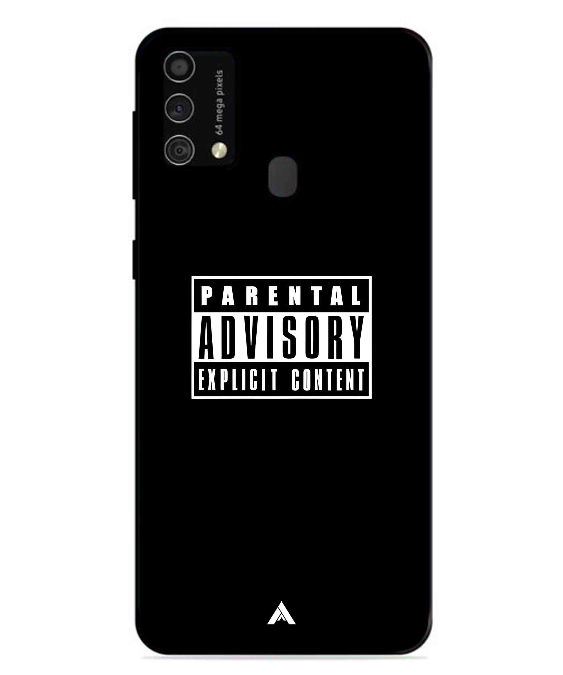 Parental Advisory Metal Back Cover Phone Case for Samsung Galaxy F41