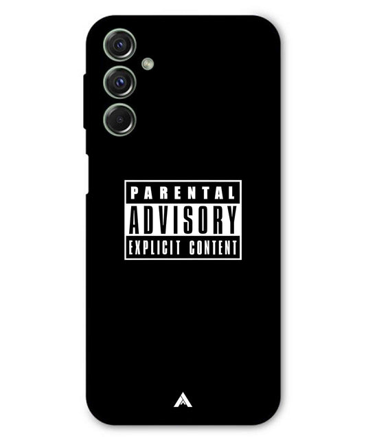 Parental Advisory Metal Back Cover Phone Case for Samsung Galaxy F54