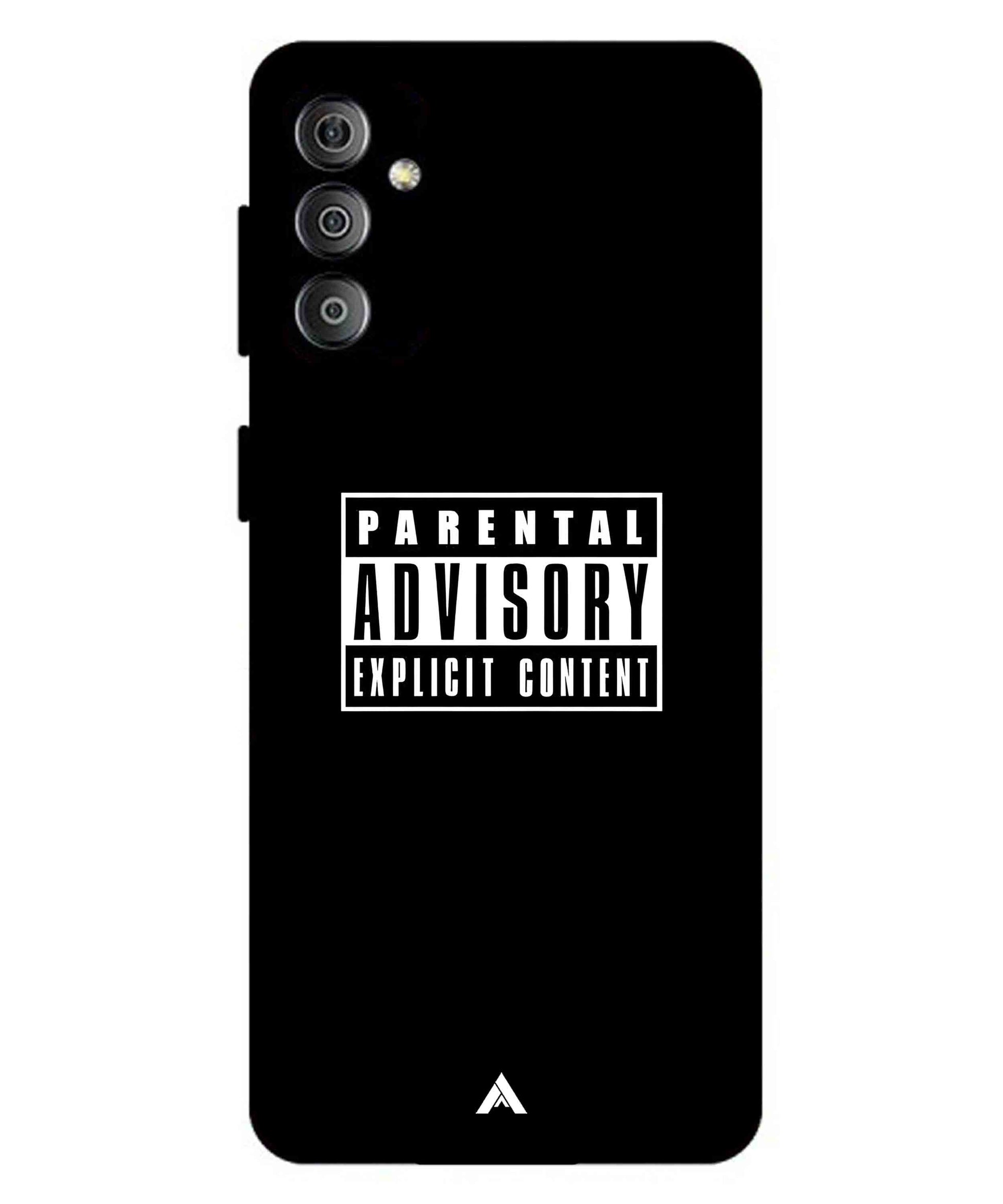 Parental Advisory Metal Back Cover Phone Case for Samsung Galaxy M23