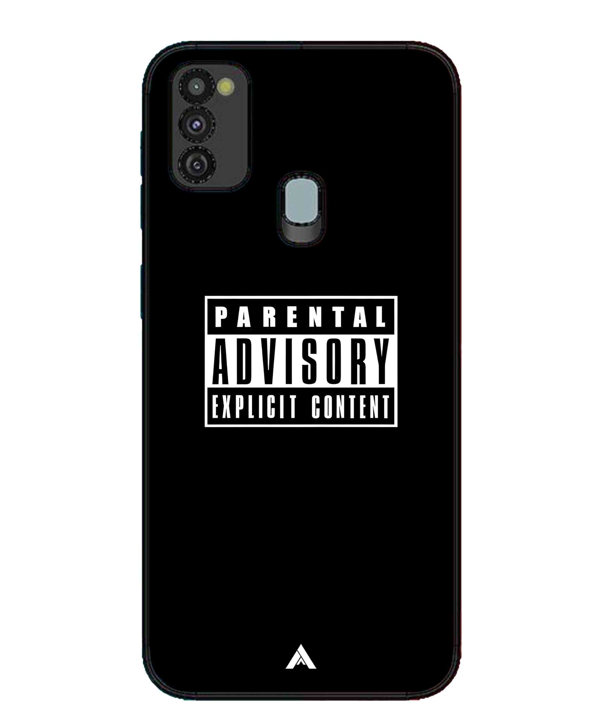 Parental Advisory Metal Back Cover Phone Case for Samsung Galaxy M30s