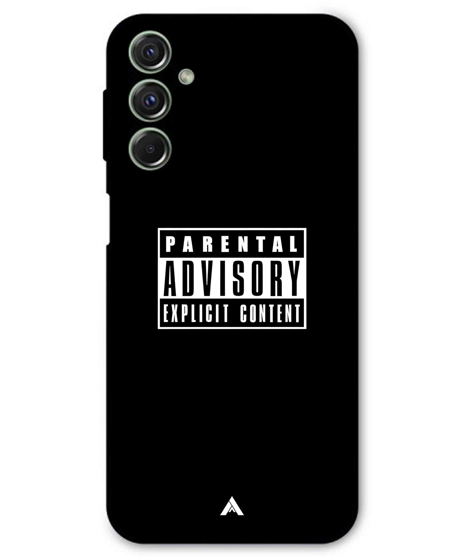 Parental Advisory Metal Back Cover Phone Case for Samsung Galaxy M34