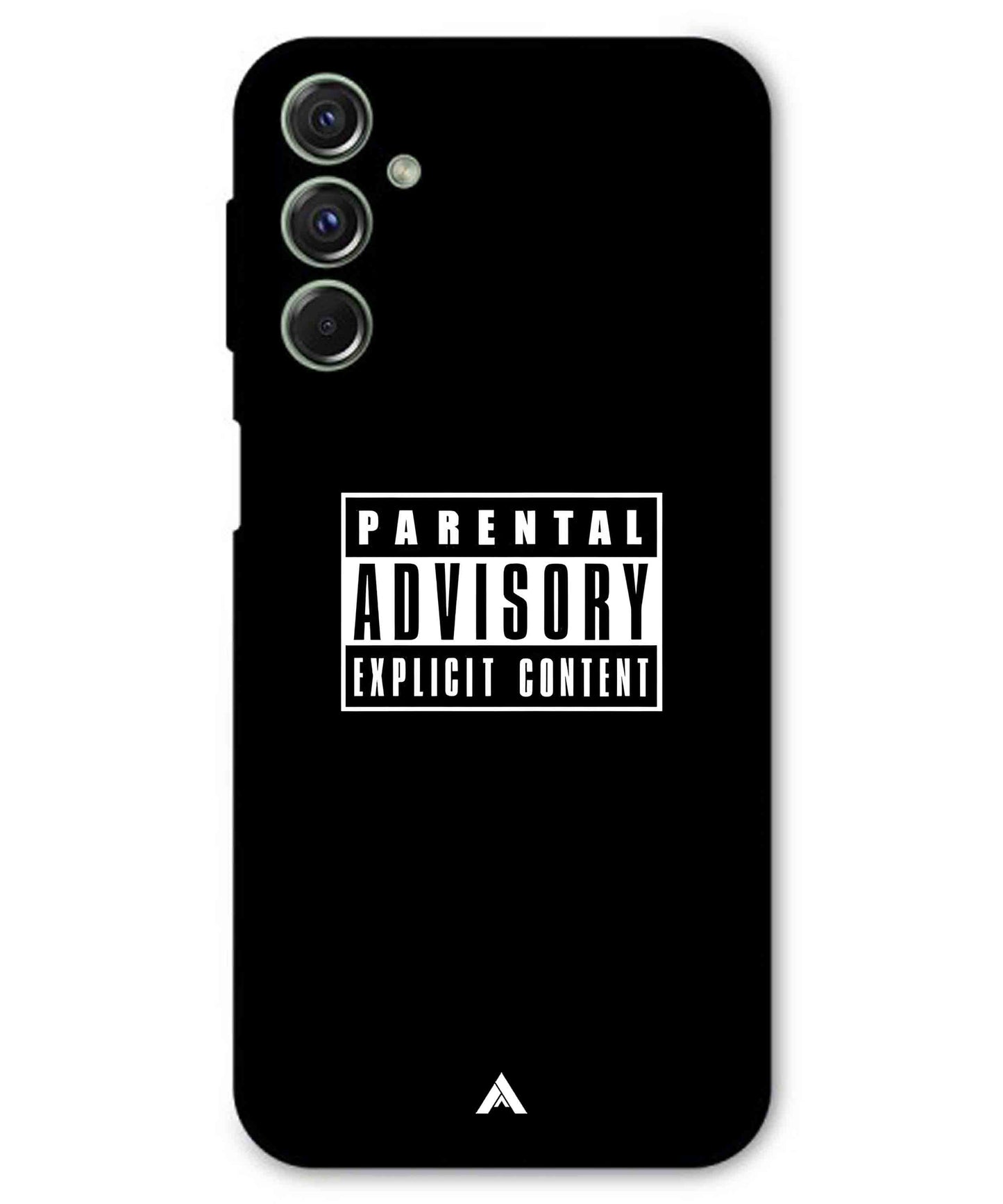 Parental Advisory Metal Back Cover Phone Case for Samsung Galaxy M54