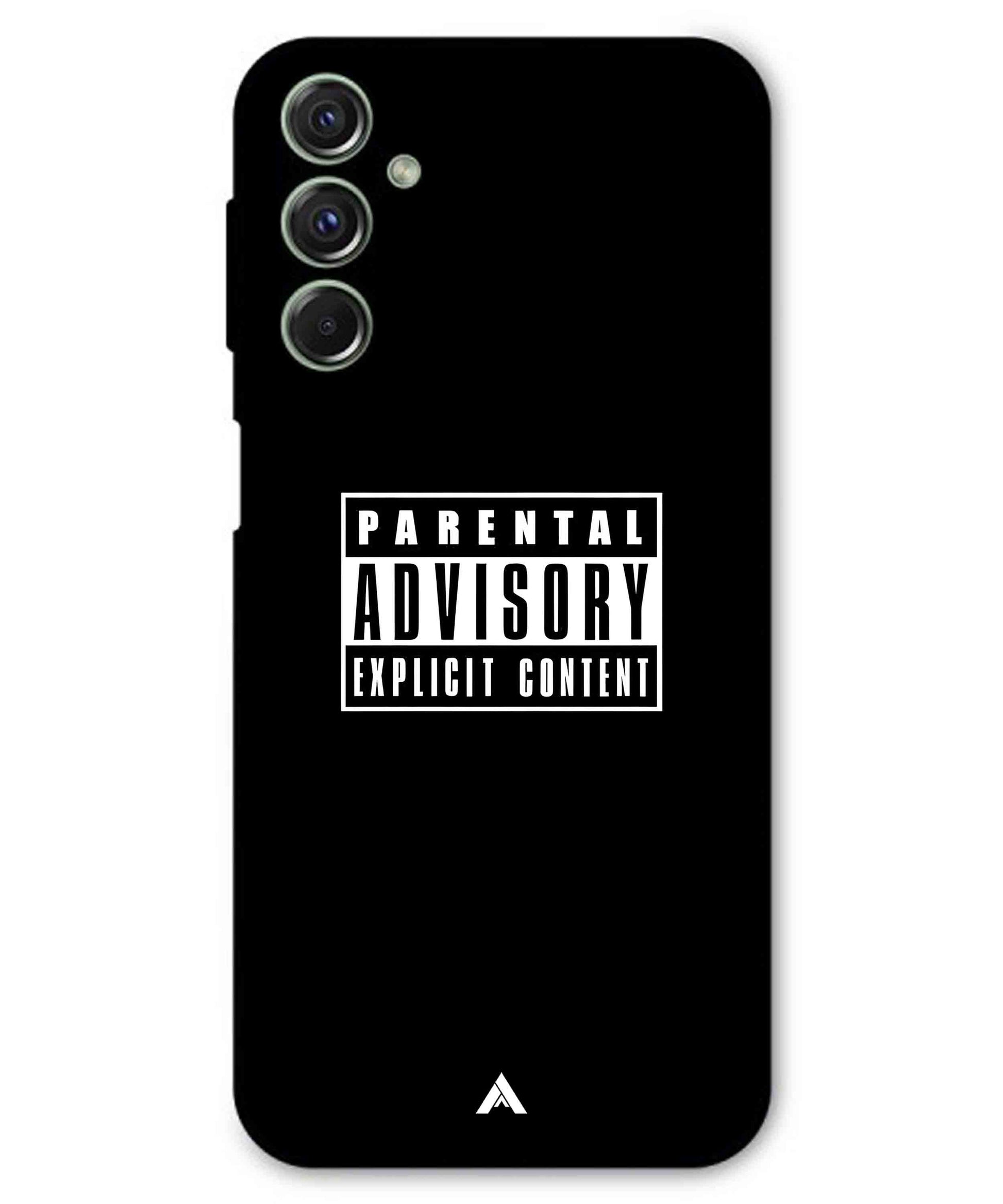 Parental Advisory Metal Back Cover Phone Case for Samsung Galaxy M54