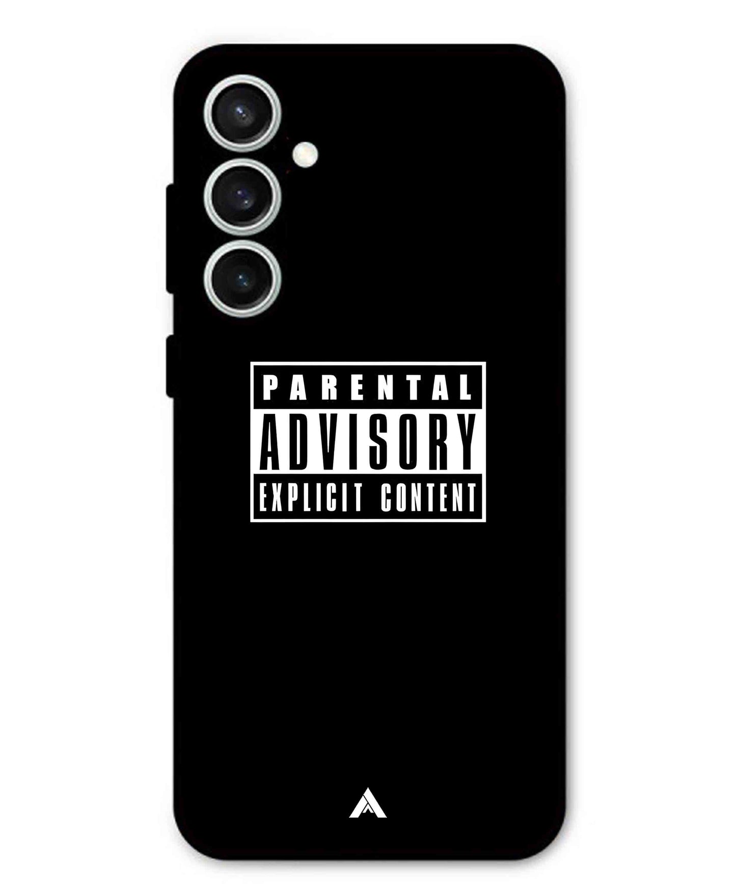 Parental Advisory Metal Back Cover Phone Case for Samsung Galaxy S23 Fe