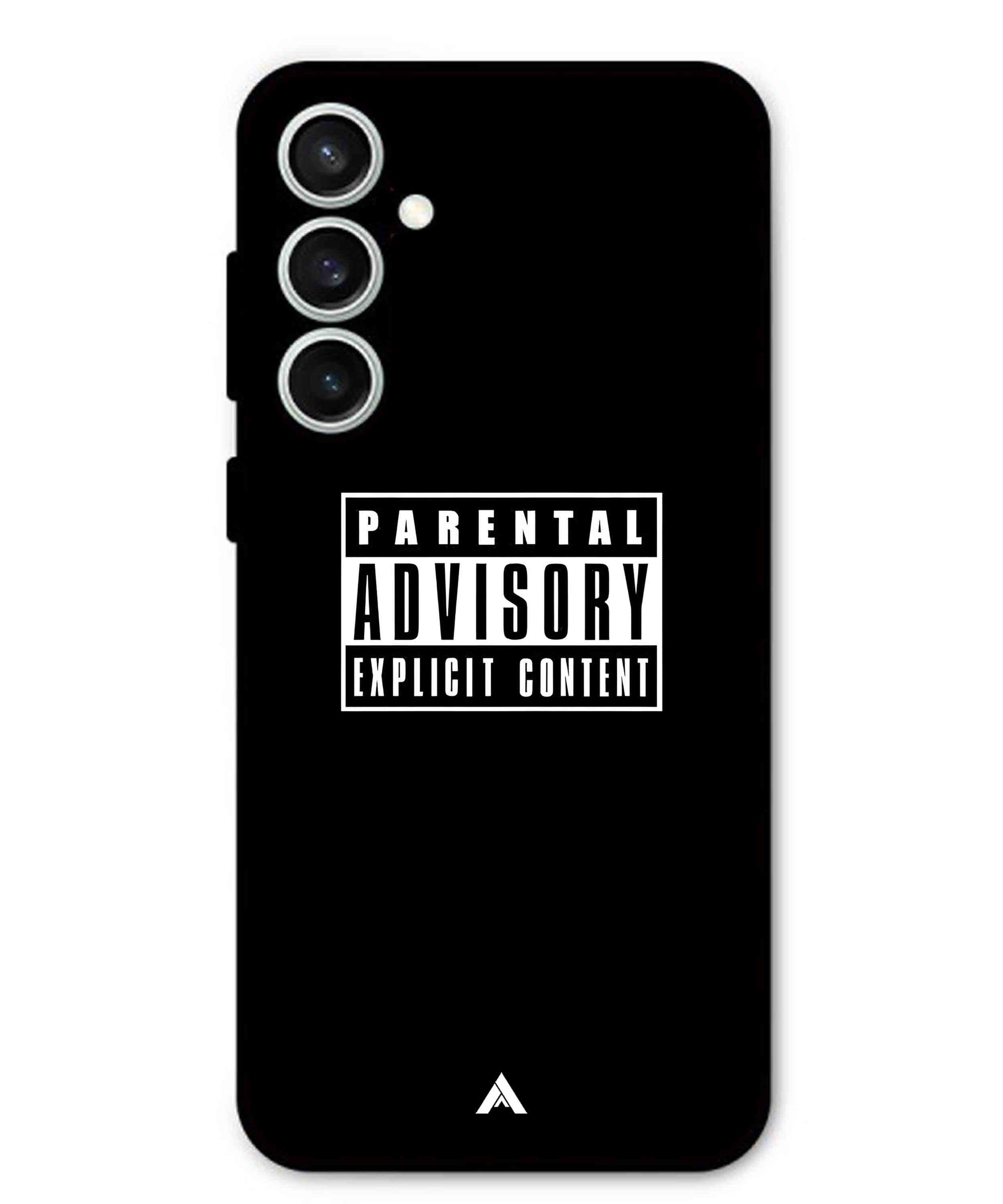 Parental Advisory Metal Back Cover Phone Case for Samsung Galaxy S24 Fe