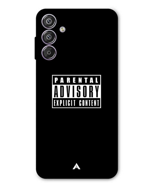 Parental Advisory Metal Back Cover Phone Case for Samsung Galaxy S25 Plus