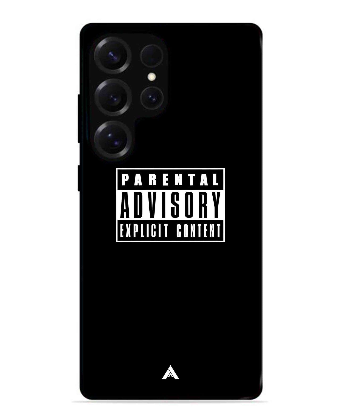 Parental Advisory Metal Back Cover Phone Case for Samsung Galaxy S25 Ultra