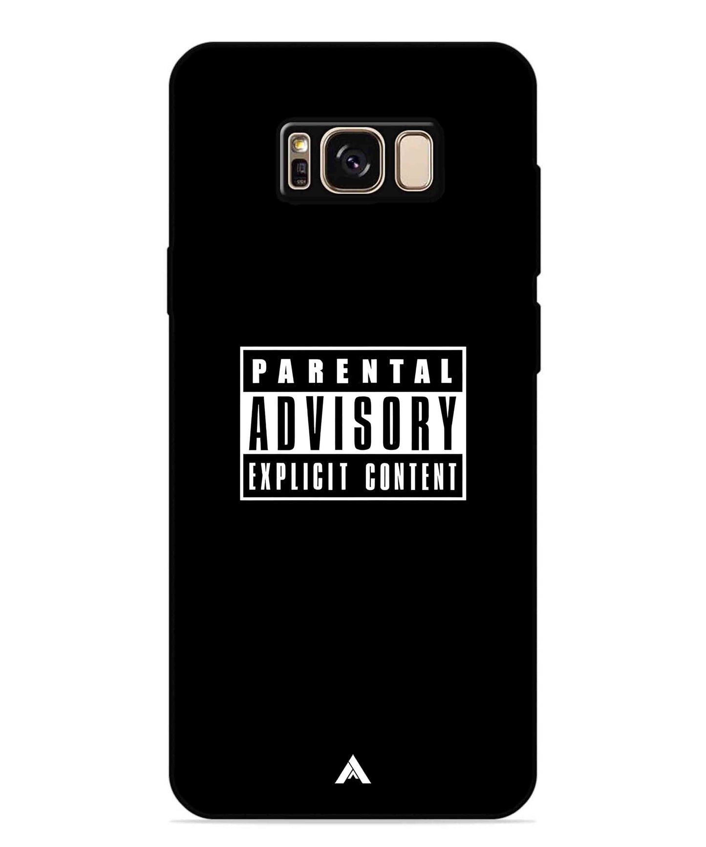 Parental Advisory Metal Back Cover Phone Case for Samsung Galaxy S8 Plus