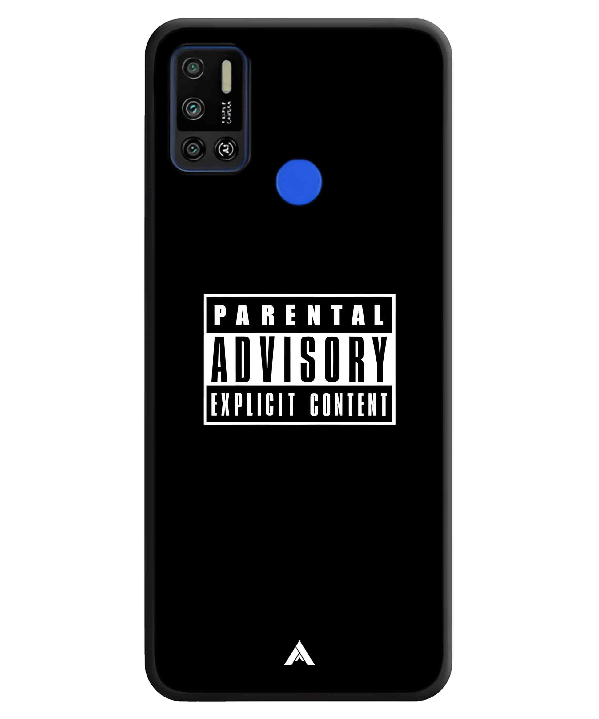 Parental Advisory Metal Back Cover Phone Case for Tecno Spark 6 Air