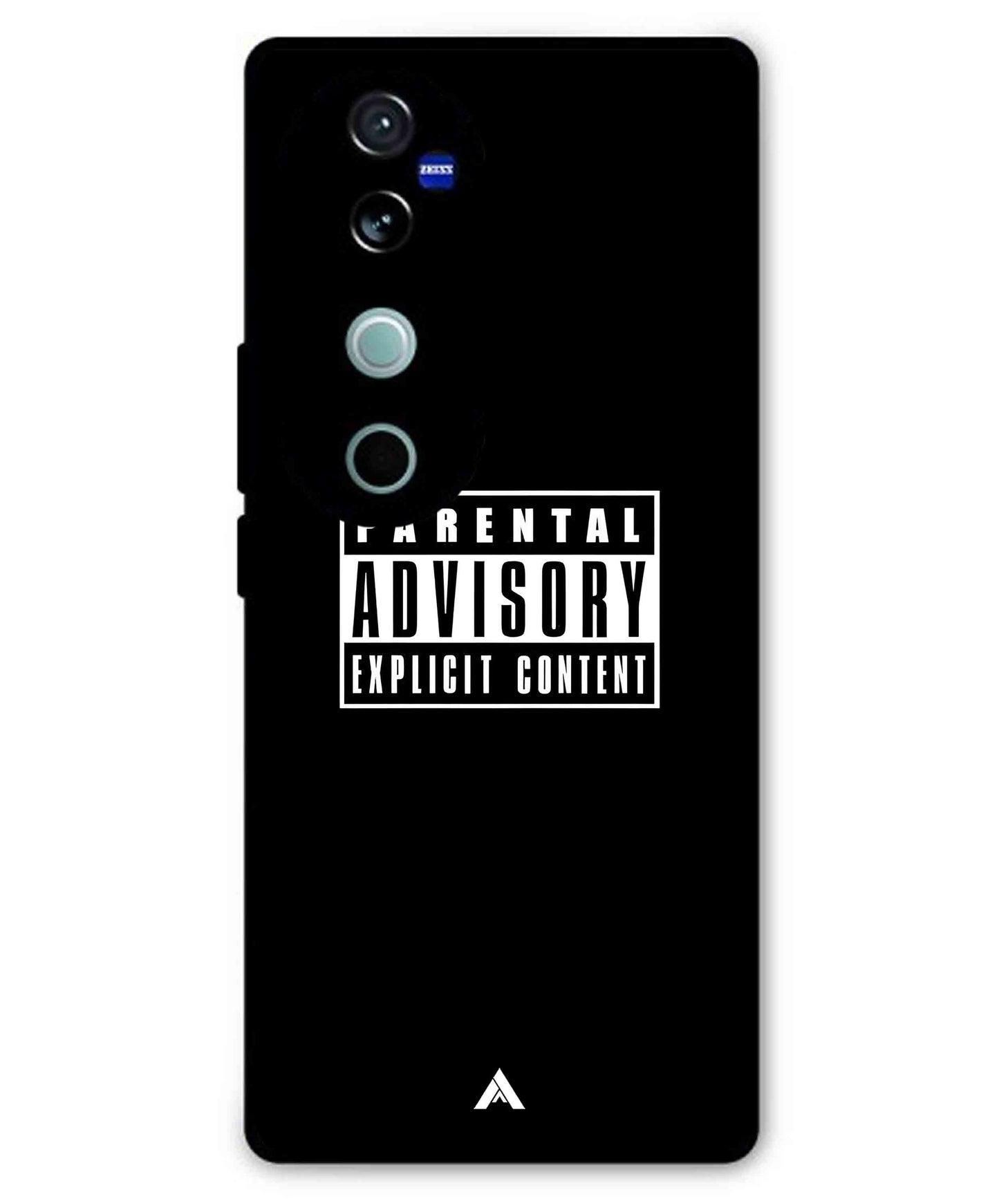 Parental Advisory Metal Back Cover Phone Case for Vivo T3 Ultra